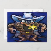 Sheriff Dillo Postkarte (Vorne/Hinten)