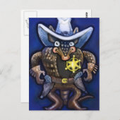 Sheriff Dillo Postkarte (Vorne/Hinten)