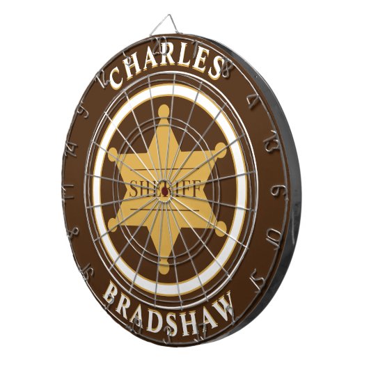 Sheriff Emblem Dartscheibe (Vorderseite rechts)