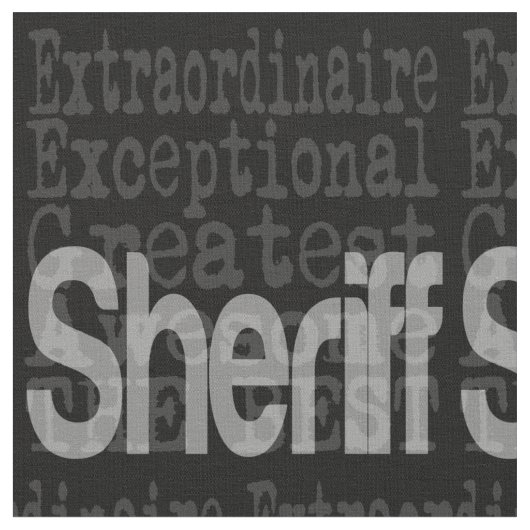 Sheriff Extraordinaire Stoff (Nahaufnahme)