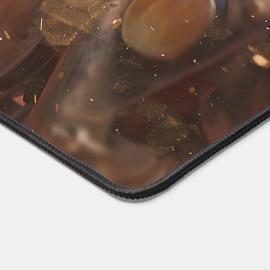 Sheriff Gaming Desk Mat | Motorradfahrer Kunst Schreibtischunterlage (Ecke)