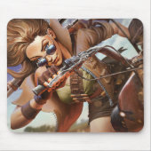 Sheriff Gaming Mousepad | Motorrad Cool Rider Pad (Vorne)