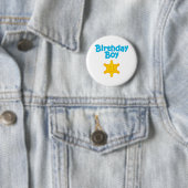 Sheriff-Geburtstags-Junge 3 Button (Beispiel)