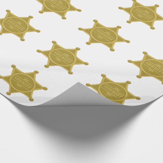 Sheriff Geschenkpapier (Ecke)