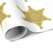 Sheriff Geschenkpapier (Rolleneckpunkt)