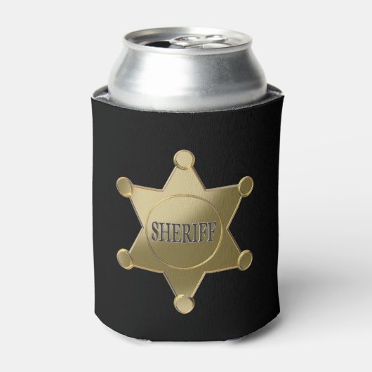 Sheriff golden star dosenkühler (Kanne Vorderseite)