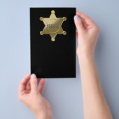 Sheriff golden star flyer (Handgriff)