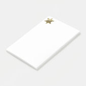Sheriff golden star post-it klebezettel (angewinkelt)