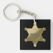 Sheriff golden star schlüsselanhänger (Vorderseite)