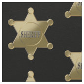 Sheriff golden star stoff (Nahaufnahme)