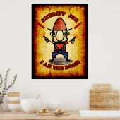 Sheriff Joe " Ich bin der Boss" Poster (Küche)