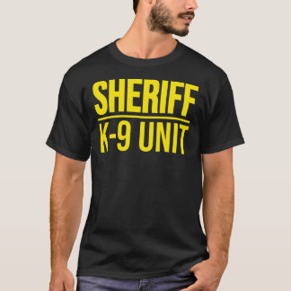 SHERIFF K-9-EINHEITSPOLIZENPOLIZEIHUND EINHEITLICH T-Shirt