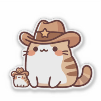 Sheriff Katze Aufkleber