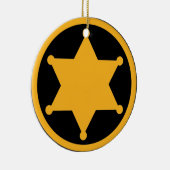 Sheriff Keramik Ornament (Rechts)