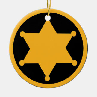 Sheriff Keramik Ornament
