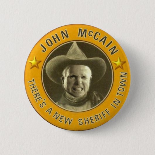 Sheriff McCain Knopf Button (Vorderseite)