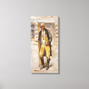 Sheriff-Porträt durch Seltzer, Vintager Westcowbo Leinwanddruck