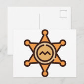 Sheriff Postkarte (Vorne/Hinten)