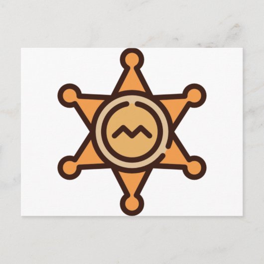 Sheriff Postkarte (Vorderseite)