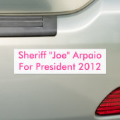 Sheriff Präsident 2012 "Joe-" ArpaioFor Autoaufkleber (Auf Auto)