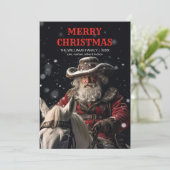 Sheriff Santa Claus Einladung (Stehend Vorderseite)