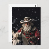 Sheriff Santa Claus Postkarte (Vorne/Hinten)