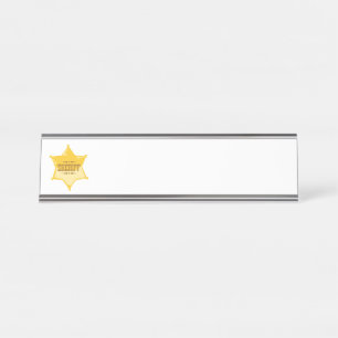 Sheriff Schreibtischnamensplakette