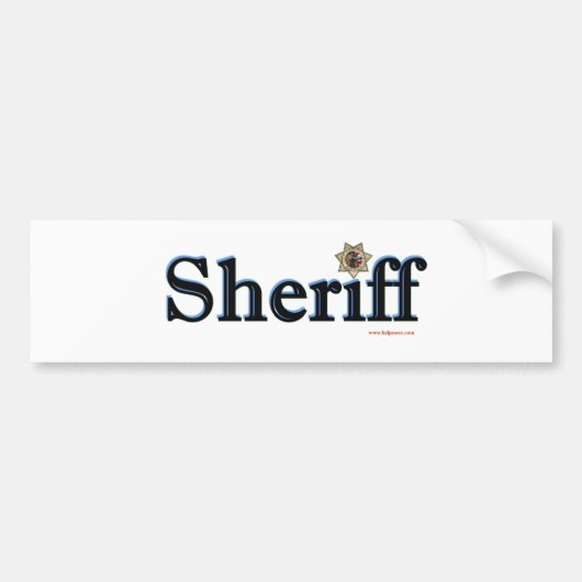 Sheriff_Script Autoaufkleber (Vorne)