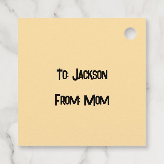 Sheriff Spike-Cactus Character Geschenkanhänger (Rückseite)