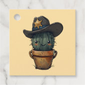 Sheriff Spike-Cactus Character Geschenkanhänger (Vorderseite)