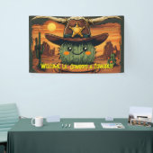 Sheriff Spike-Cactus Charakter Banner (Messeveranstaltung)