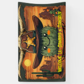 Sheriff Spike-Cactus Charakter Banner (Vertikal)