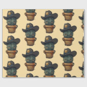 Sheriff Spike-Cactus Charakter Geschenkpapier (Flach)