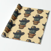 Sheriff Spike-Cactus Charakter Geschenkpapier (Ungerollt)