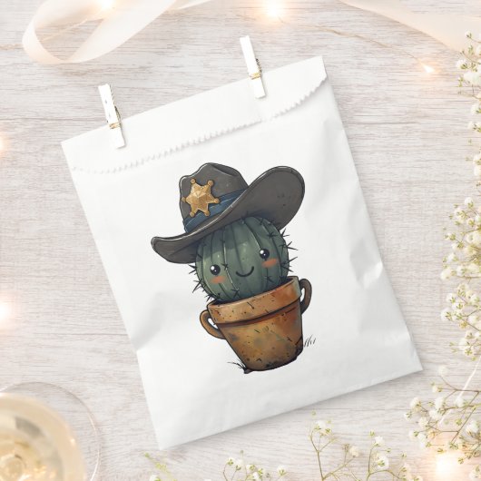 Sheriff Spike-Cactus Charakter Geschenktütchen (Ausgeschnitten)