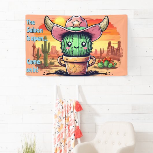 Sheriff Spike-Cottoncandy Cactus Character Banner (Insitu)