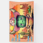 Sheriff Spike-Cottoncandy Kaktus Charakter Banner (Vertikal)