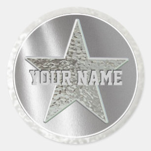 Sheriff Star Sticker mit Ihrem Namen!