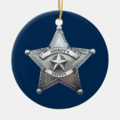 Sheriff Stellvertretendes Abzeichen Keramikornament (Vorne)