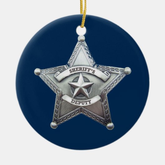 Sheriff Stellvertretendes Abzeichen Keramikornament (Vorne)