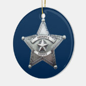 Sheriff Stellvertretendes Abzeichen Keramikornament (Links)