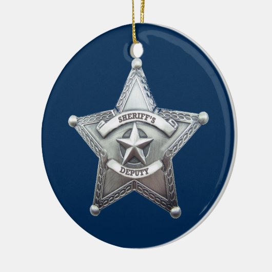 Sheriff Stellvertretendes Abzeichen Keramikornament (Links)