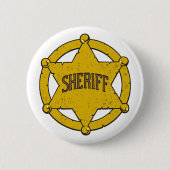 Sheriff-Stern-Abzeichen Button (Vorderseite)