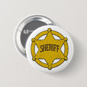 Sheriff-Stern-Abzeichen Button (Vorne & Hinten)