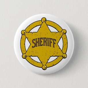 Sheriff-Stern-Abzeichen Button