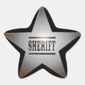 Sheriff Stern-Aufkleber (Vorderseite)