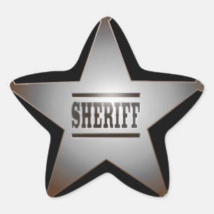 Sheriff Stern-Aufkleber