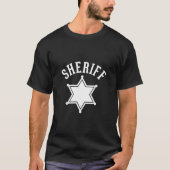 Sheriff-Strafverfolgungsbeamte - Sternzeichen T-Shirt (Vorderseite)
