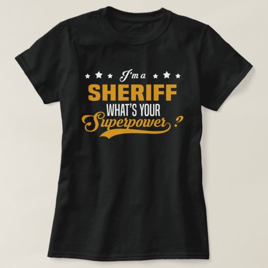 Sheriff T-Shirt (Design vorne)