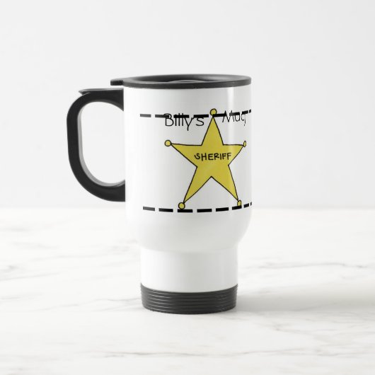 Sheriff-Tasse Reisebecher (Links)